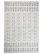 Area Rug White and Grey Polyester Cotton Backing 200 x 300 cm Decorative Floor Mat Modern Design Living Room Bedroom Beliani