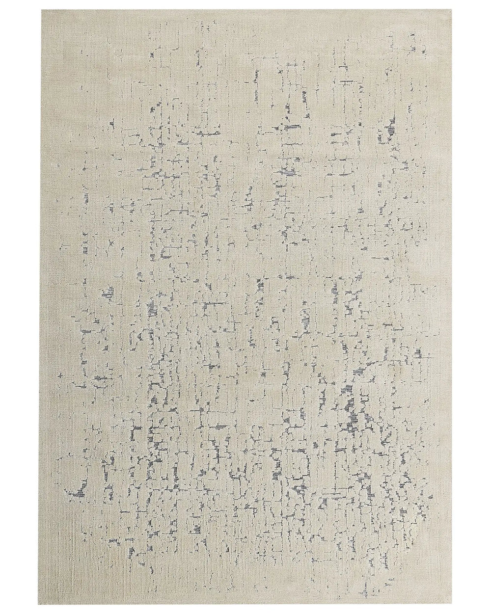 Area Rug Light Beige Polyester 160 x 230 cm Distressed Effect  Pattern Solid Colour Modern Minimalistic Living Room Rug Beliani