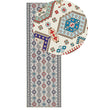 Runner Rug Multicolour Polyester 80 x 240 cm Oriental Pattern Anti-Slip Bottom Vintage Style Modern Hallway Beliani