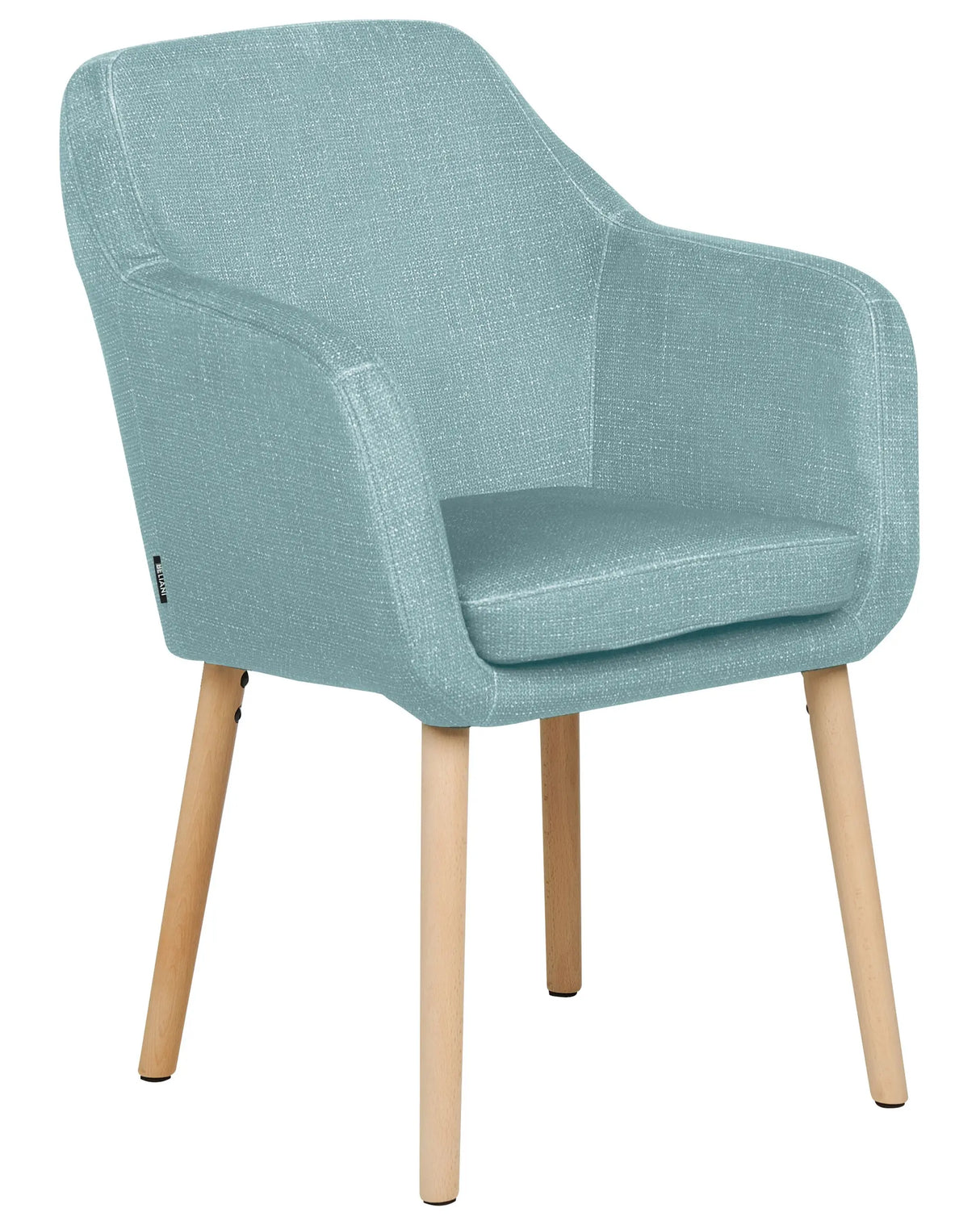 Dining Chair Blue Velvet Upholstery Wooden Legs with Armrests Classic Style Living Space Furniture Beliani