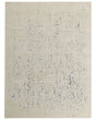 Area Rug Light Beige Polyester 300 x 400 cm Distressed Effect  Pattern Solid Colour Modern Minimalistic Living Room Rug Beliani