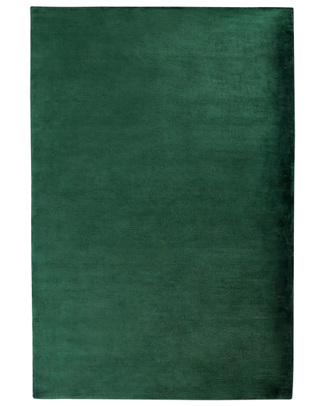 Area Rug Green Viscose 200 x 300 cm Tufted Low Pile Modern Beliani