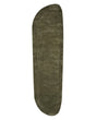 Area Rug Dark Green Viscose Wool 80 x 250 cm Hand Tufted Low Pile Living Room Cotton Backing Modern Beliani