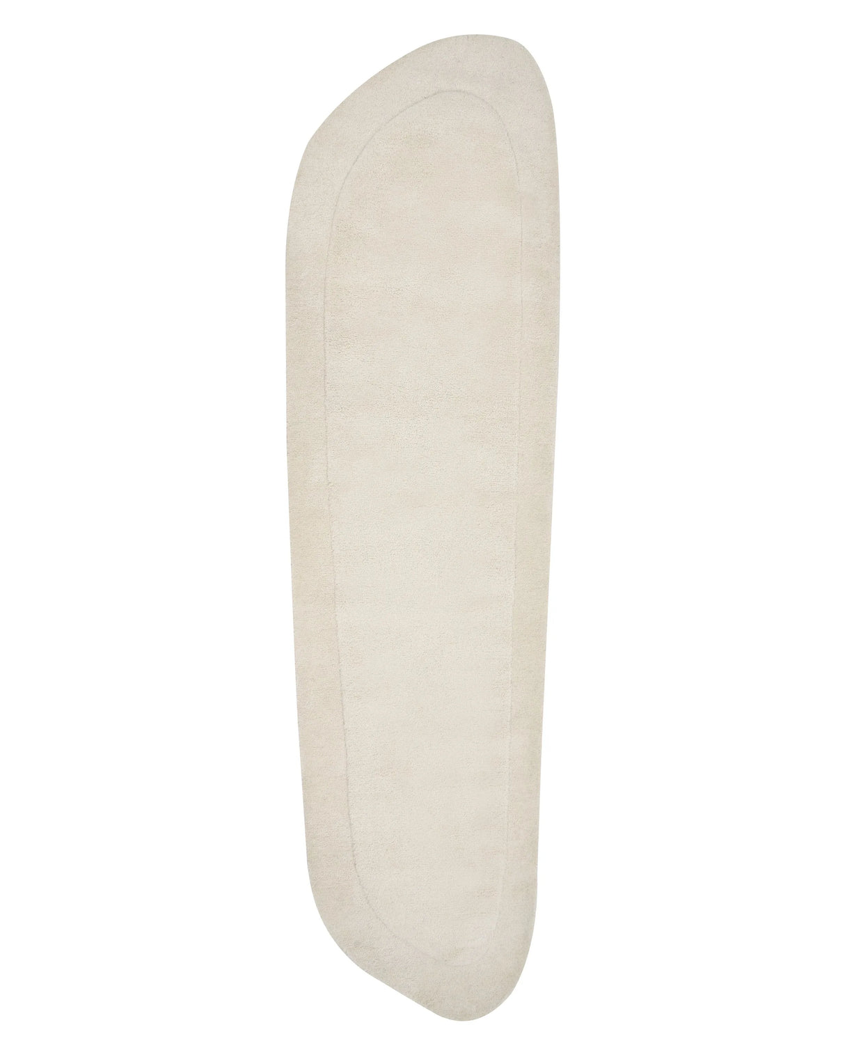 Area Rug Light Beige Viscose Wool 80 x 250 cm Hand Tufted Low Pile Living Room Cotton Backing Modern Beliani