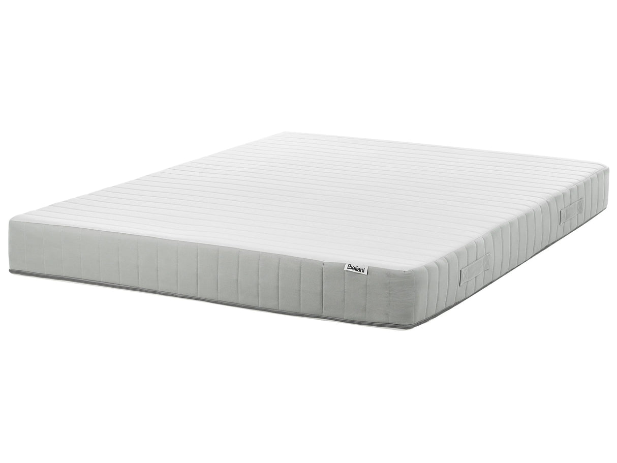 Pocket Sprung Mattress EU King Size with Handles Removable Cover 5ft3 Medium Hard Modern Design Quilted Beliani