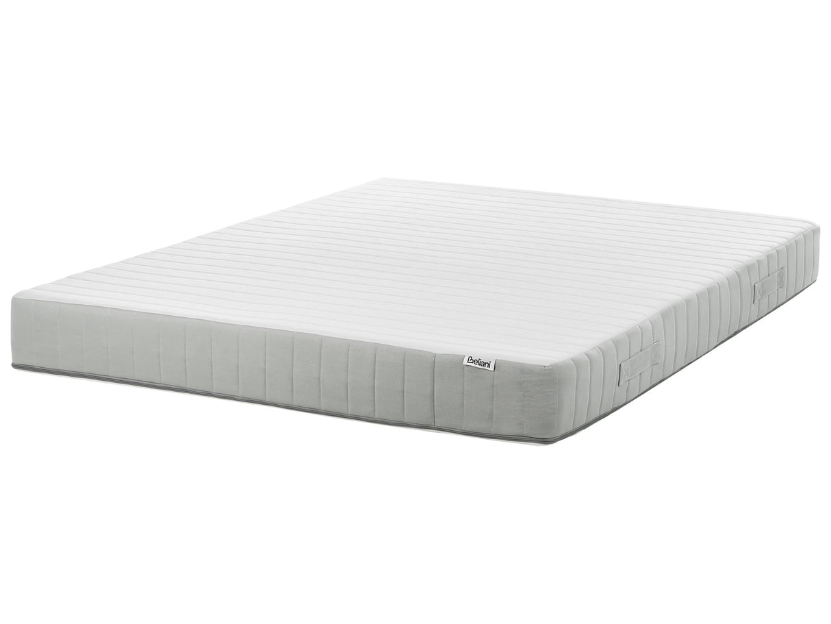 Pocket Sprung Mattress EU King Size with Handles Removable Cover 5ft3 Medium Firm Modern Design Quilted Beliani