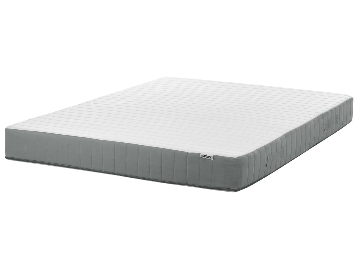 Pocket Sprung Mattress EU King Size with Handles Memory Foam Filling Removable Cover 5ft3 Firm Modern Design Quilted Beliani