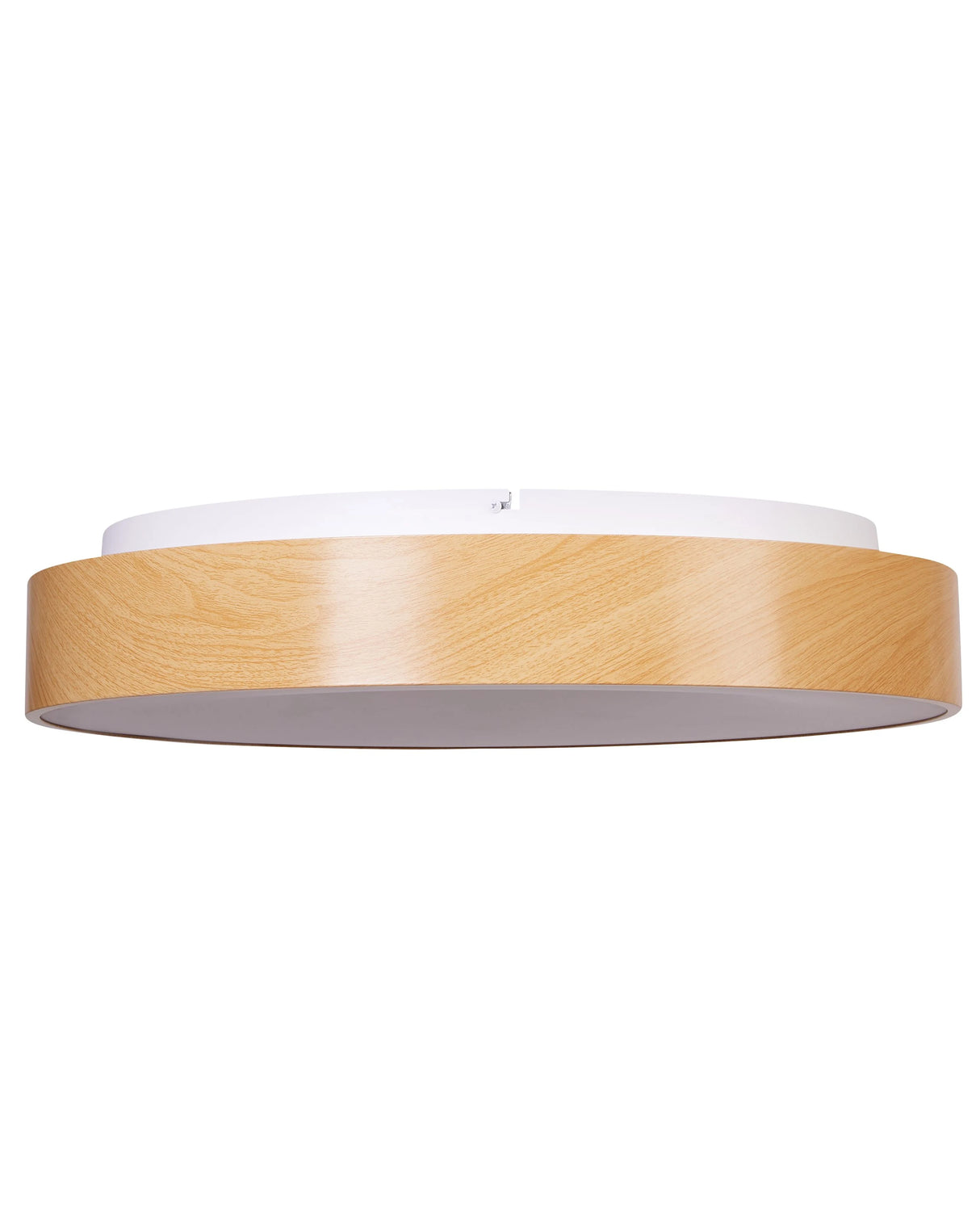 Ceiling Lamp Light Wood Metal Integrated LED Lights Round Shape with Dimmer Remote Decorative Modern Lighting Beliani