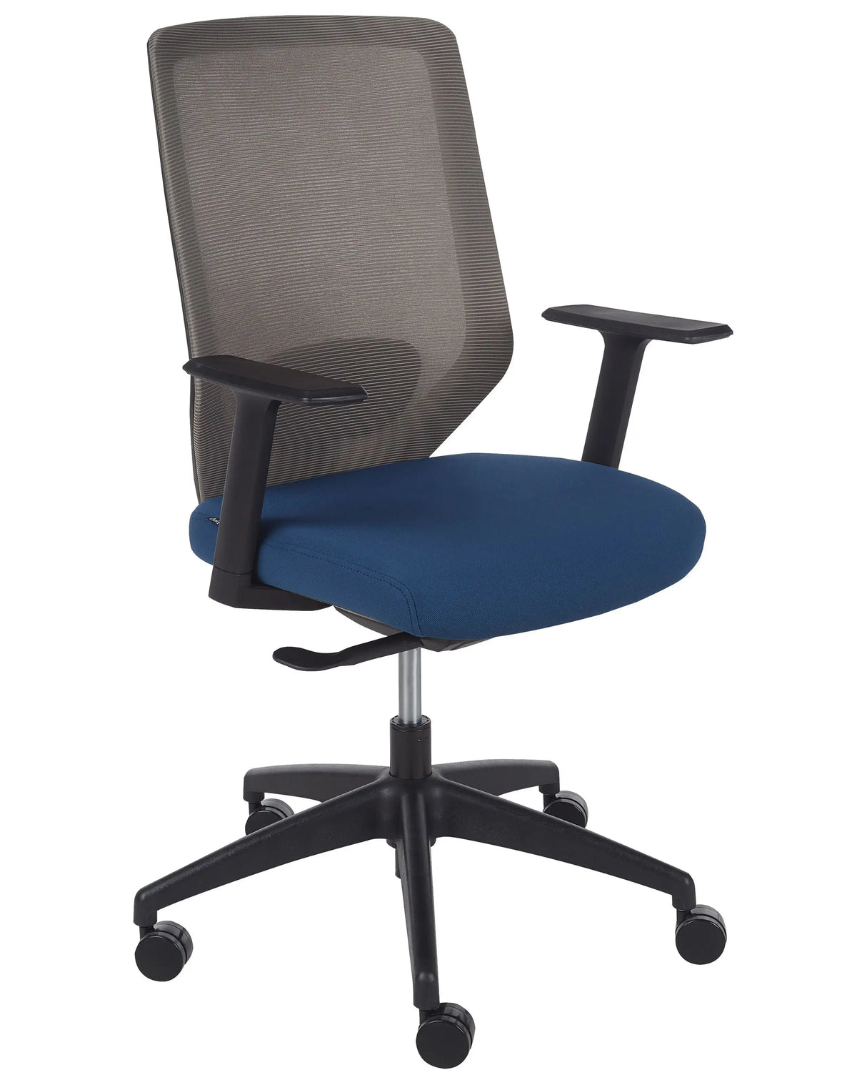 Office Chair Blue Fabric Mesh Upholstery Swivel Desk Computer Adjustable Seat Reclining Backrest Beliani