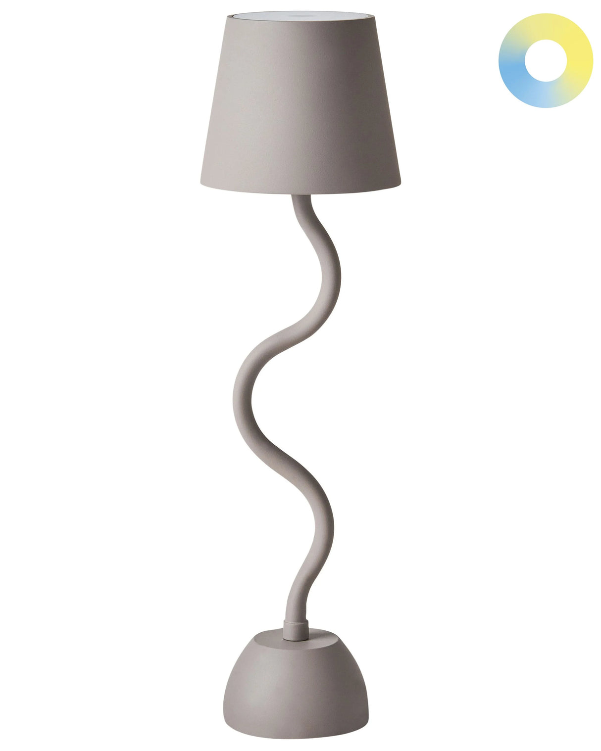 Table Lamp Beige Iron Aluminium Indoor Outdoor Modern with Touch Switch USB Cable Charging Wireless Beliani