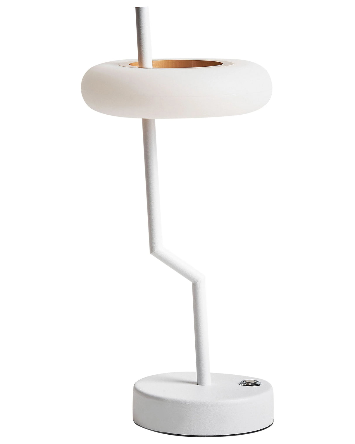 Table Lamp White Iron Aluminium Indoor Outdoor Modern Beliani