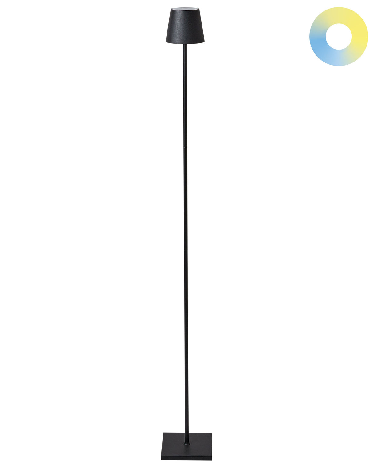 Floor Lamp Black Iron Indoor Outdoor Modern Beliani