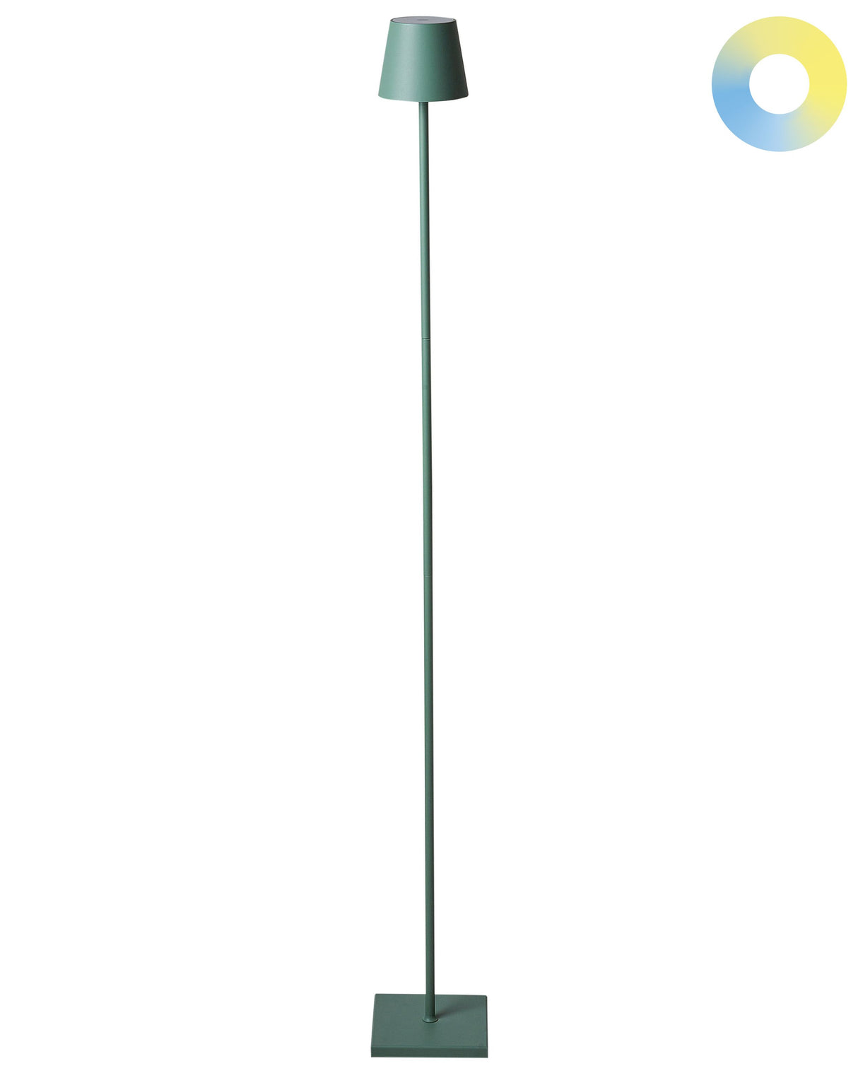 Floor Lamp Green Iron Indoor Outdoor Modern Beliani