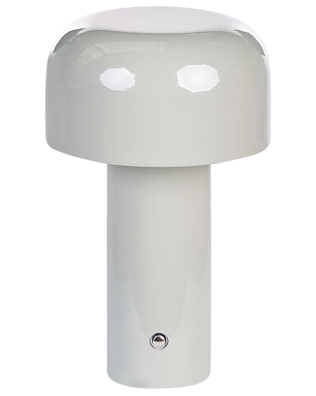 Table Lamp Grey Iron Indoor Outdoor Modern Beliani