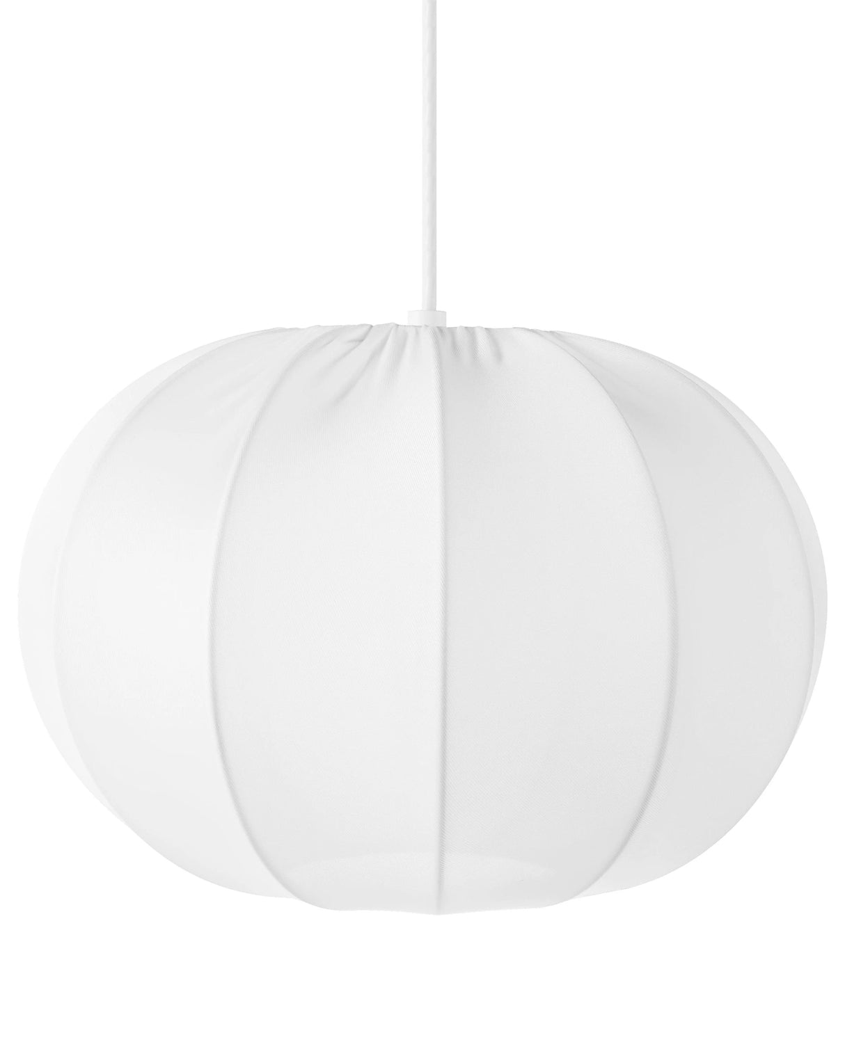 Hanging Pendant Lamp White Nylon Shade Modern Design Living Room Light Beliani