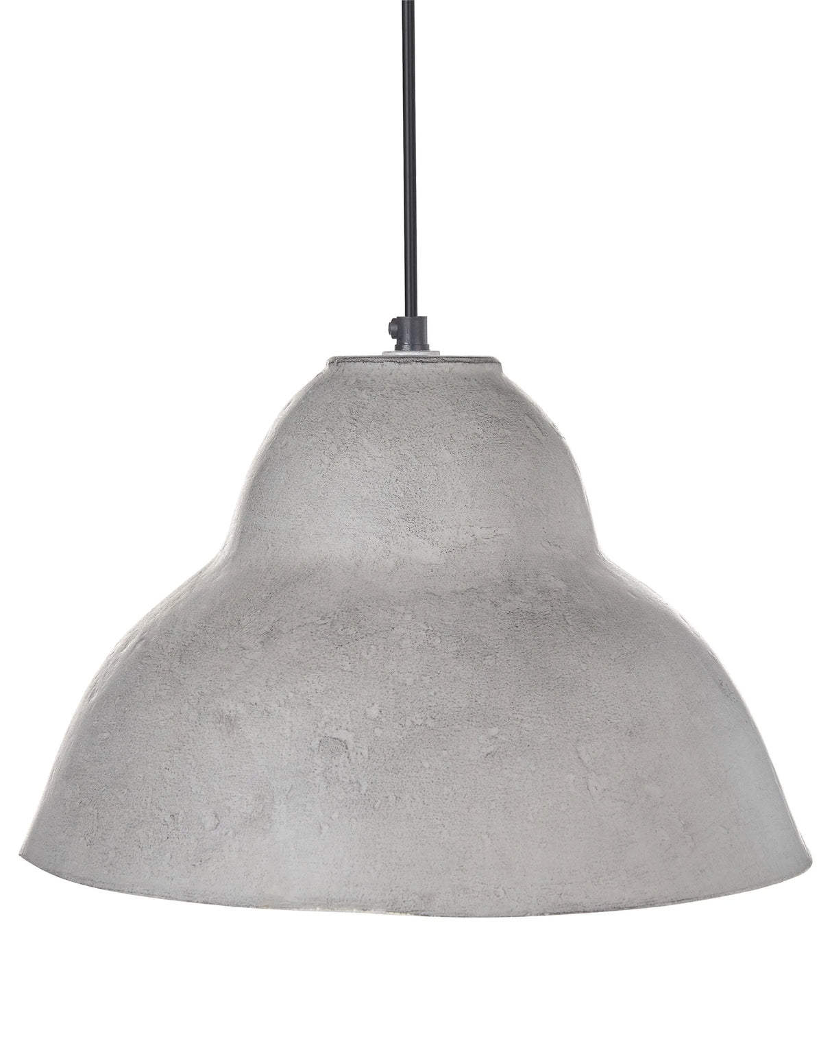 Pendant Lamp Grey Paper Mache Handmade Shade Organic Natural Beliani