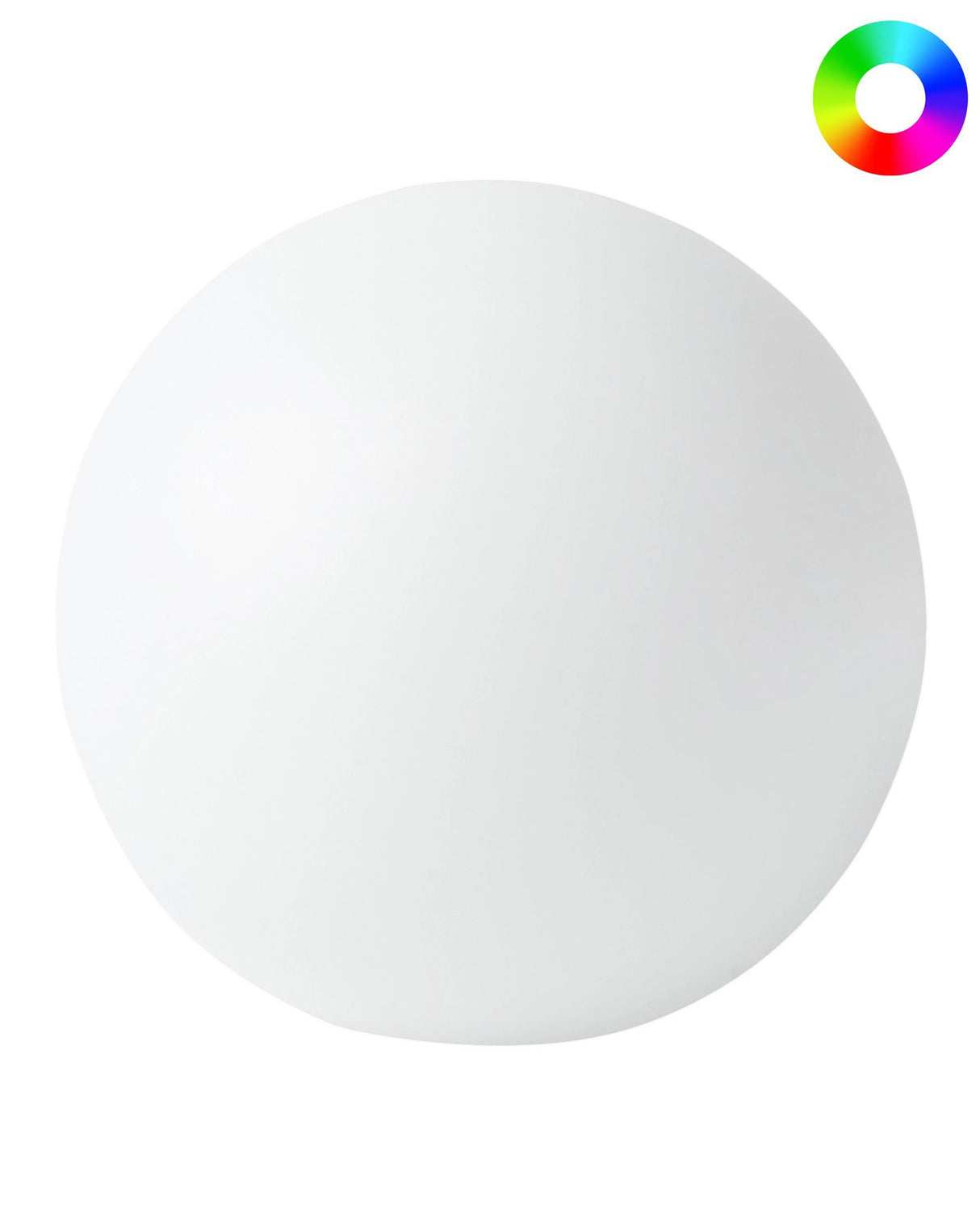 Outdoor LED Ball Lamp White Synthetic Material 26 cm IP67 Waterproof with Remote Control Garden Patio Lighting Solution Beliani