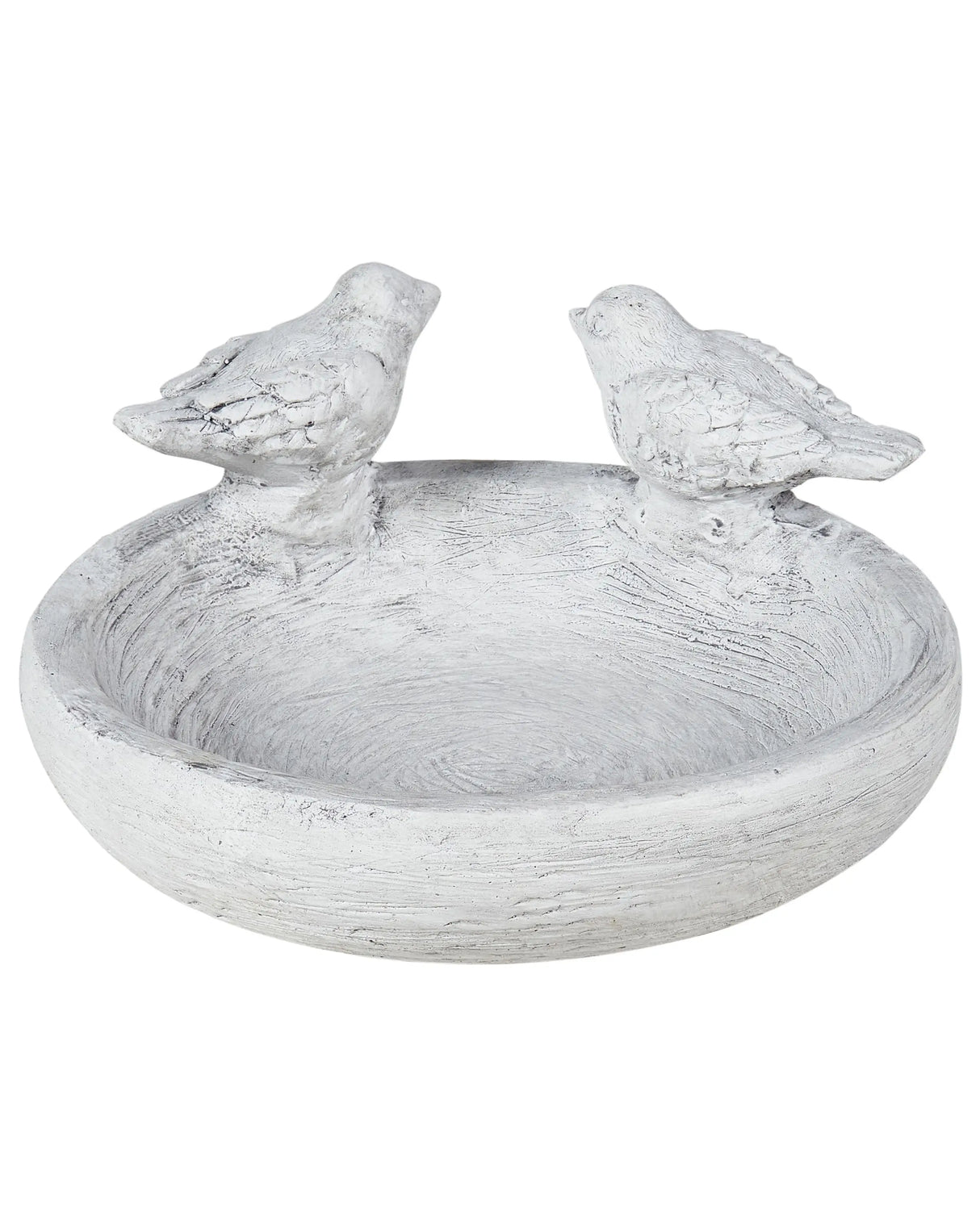 Bird Bath Grey Water Feeder for Birds MGO for Garden Outdoor Decorative Accent Beliani