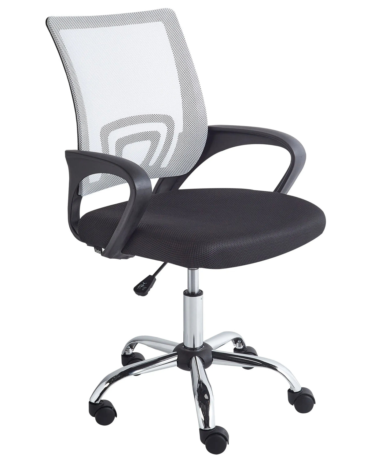 Office Chair Black Fabric Swivel Desk Computer Adjustable Seat Beliani