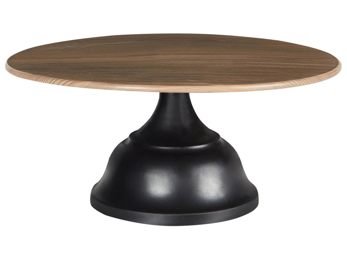 Cake Stand Black and Light Wood 30 x 30 x 14 cm Decorative Stylish Carved Serving Tray Pastry Holder Beliani