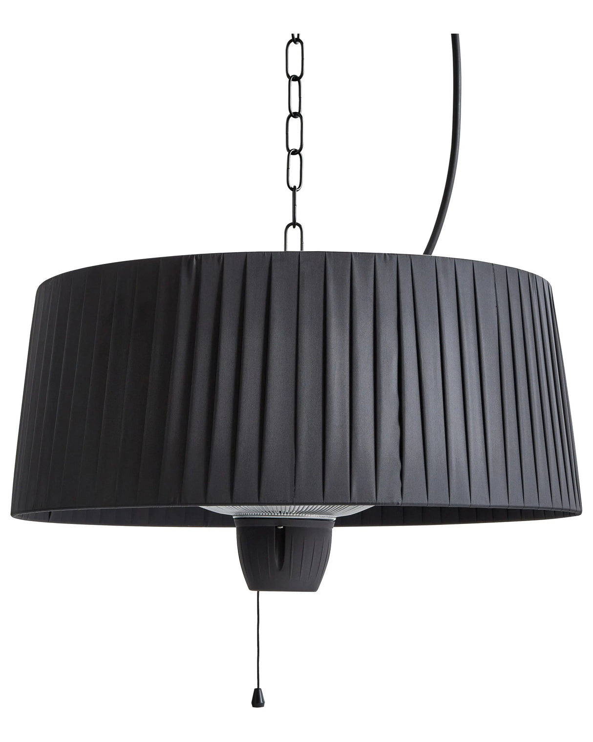 Halogen Lamp Patio Heater Black Steel Aluminium 1500 W Electric Patio Garden Outdoor Accessories Beliani