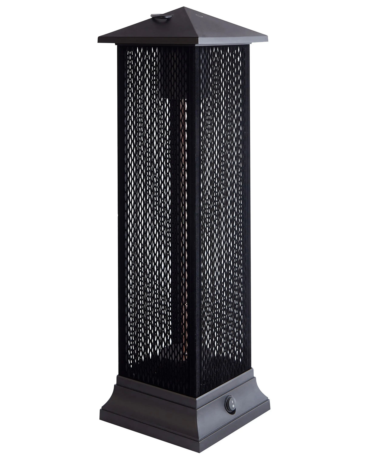 Halogen Patio Heater Black Steel Electric Freestanding Outdoor Accessories Patio Garden Beliani