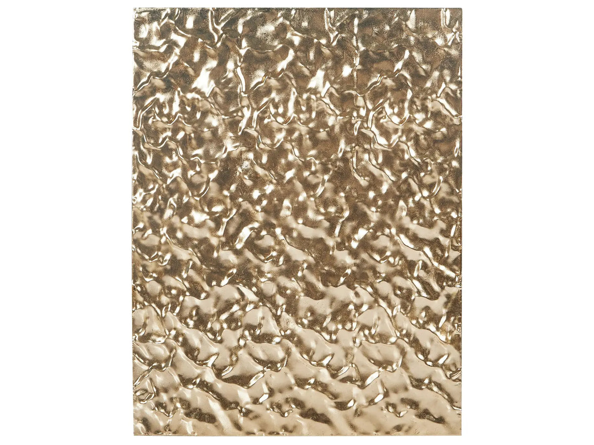 Wall Decor Gold Iron Hanging Wall Accent Piece Metallic Glamour Style Beliani