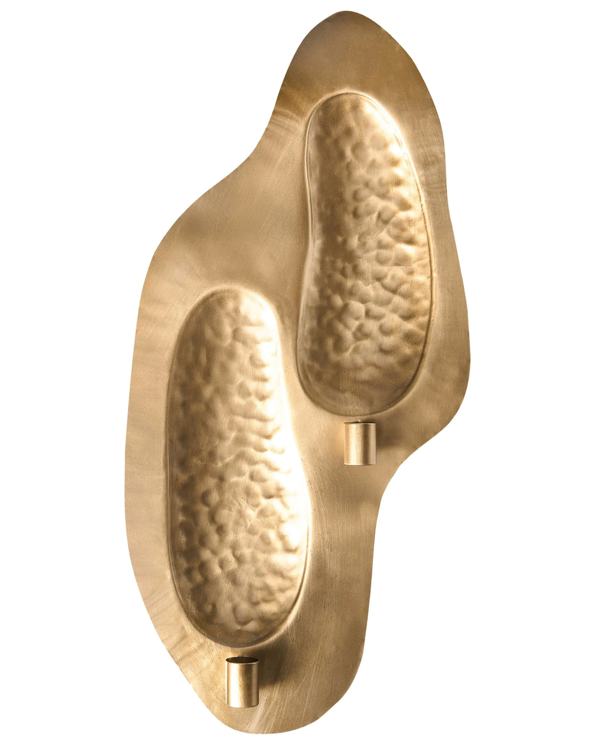 Wall Candle Holder Gold Iron Modern Minimalistic Design Decoration Beliani