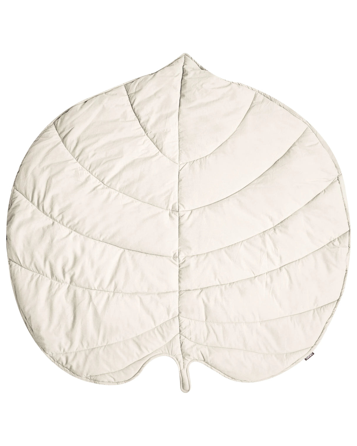 Kids Playmat Off-White Cotton Cover Leaf Shaped Quilted 110 x 110 cm Nursery Children Room Accessory Beliani