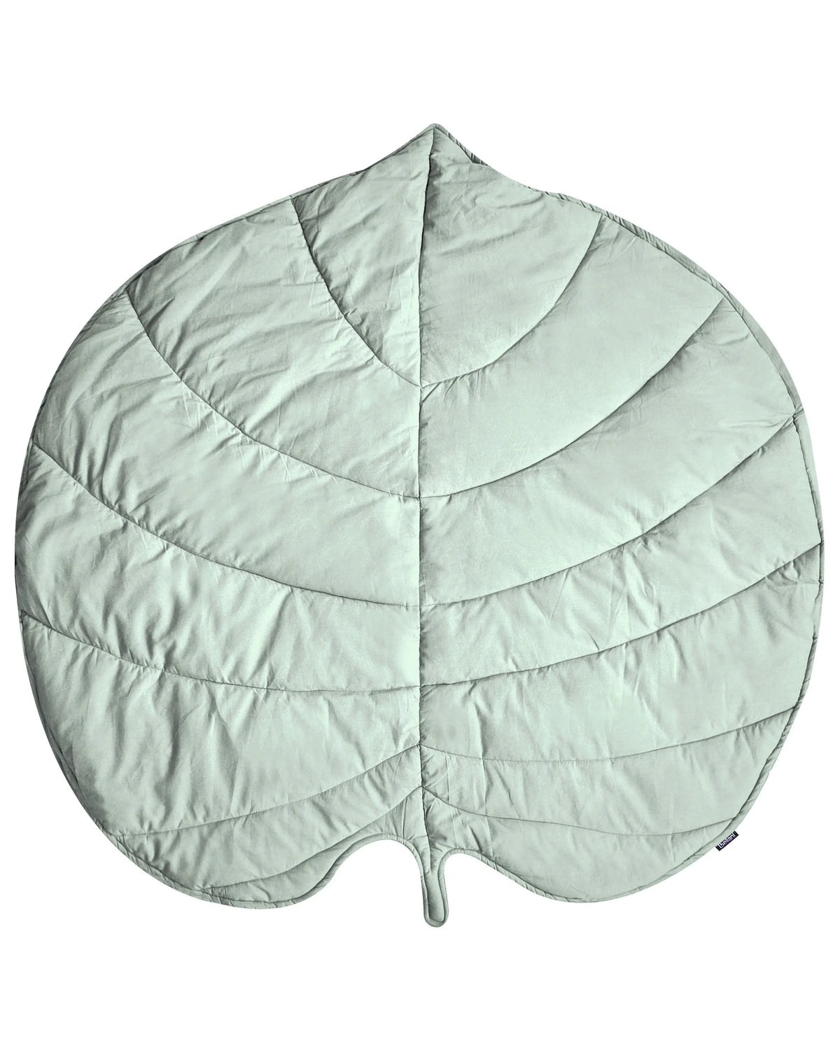 Kids Playmat Light Green Cotton Cover Leaf Shaped Quilted 110 x 110 cm Nursery Children Room Accessory Beliani