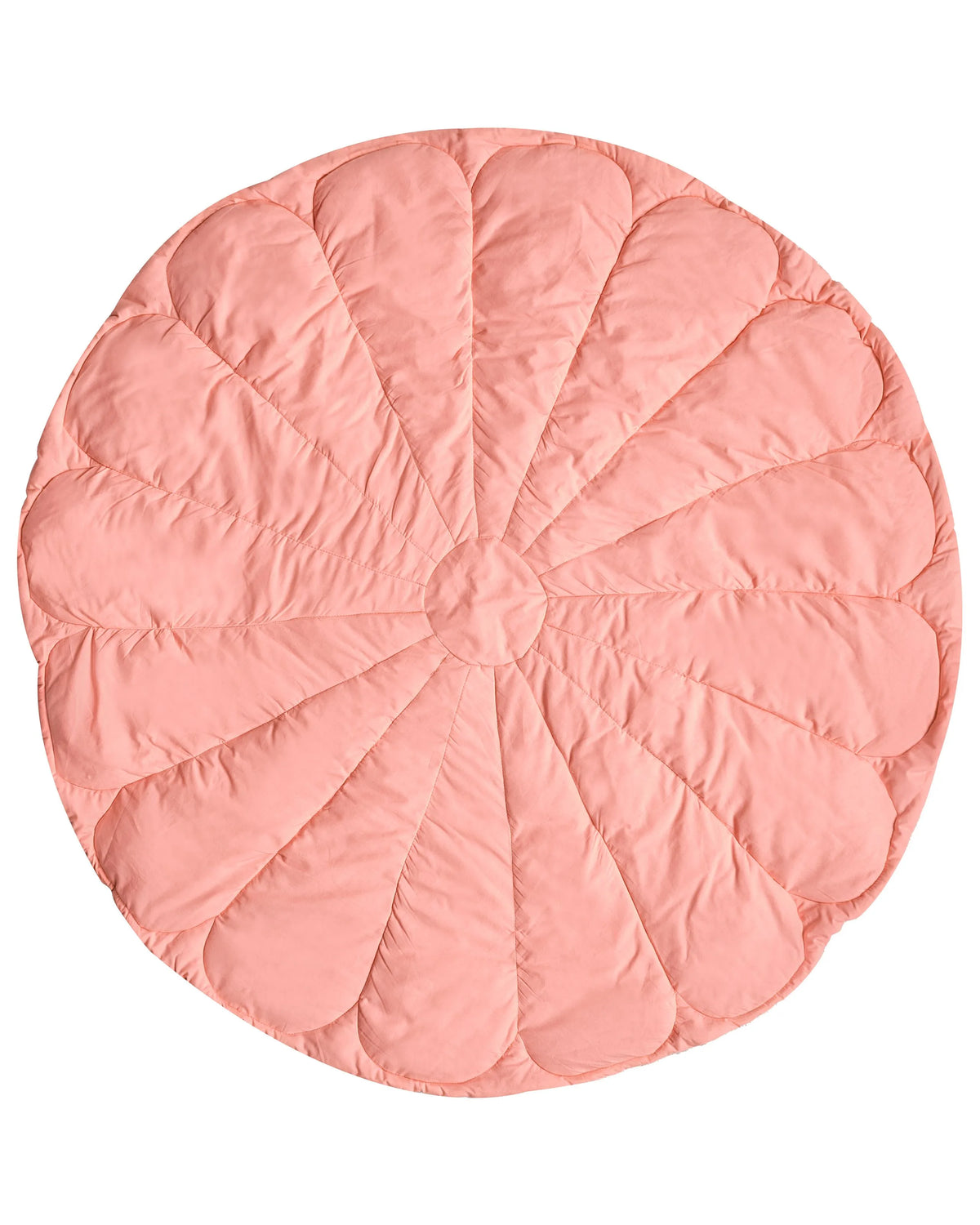 Kids Playmat Pink Cotton Cover Flower Shaped Quilted 110 x 110 cm Nursery Children Room Accessory Beliani