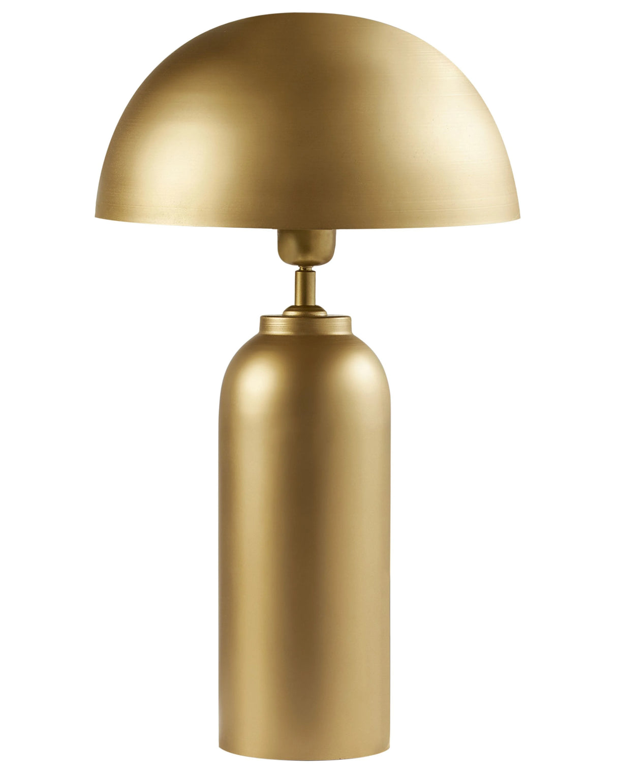 Table Lamp Brass Iron Metal Base 55 cm Single Light Modern Design Home Accessories Living Room Beliani