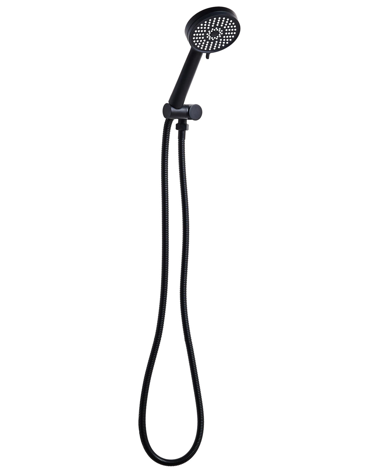 Shower Head with Hose Black Metal 3 Spray Modes Modern Beliani