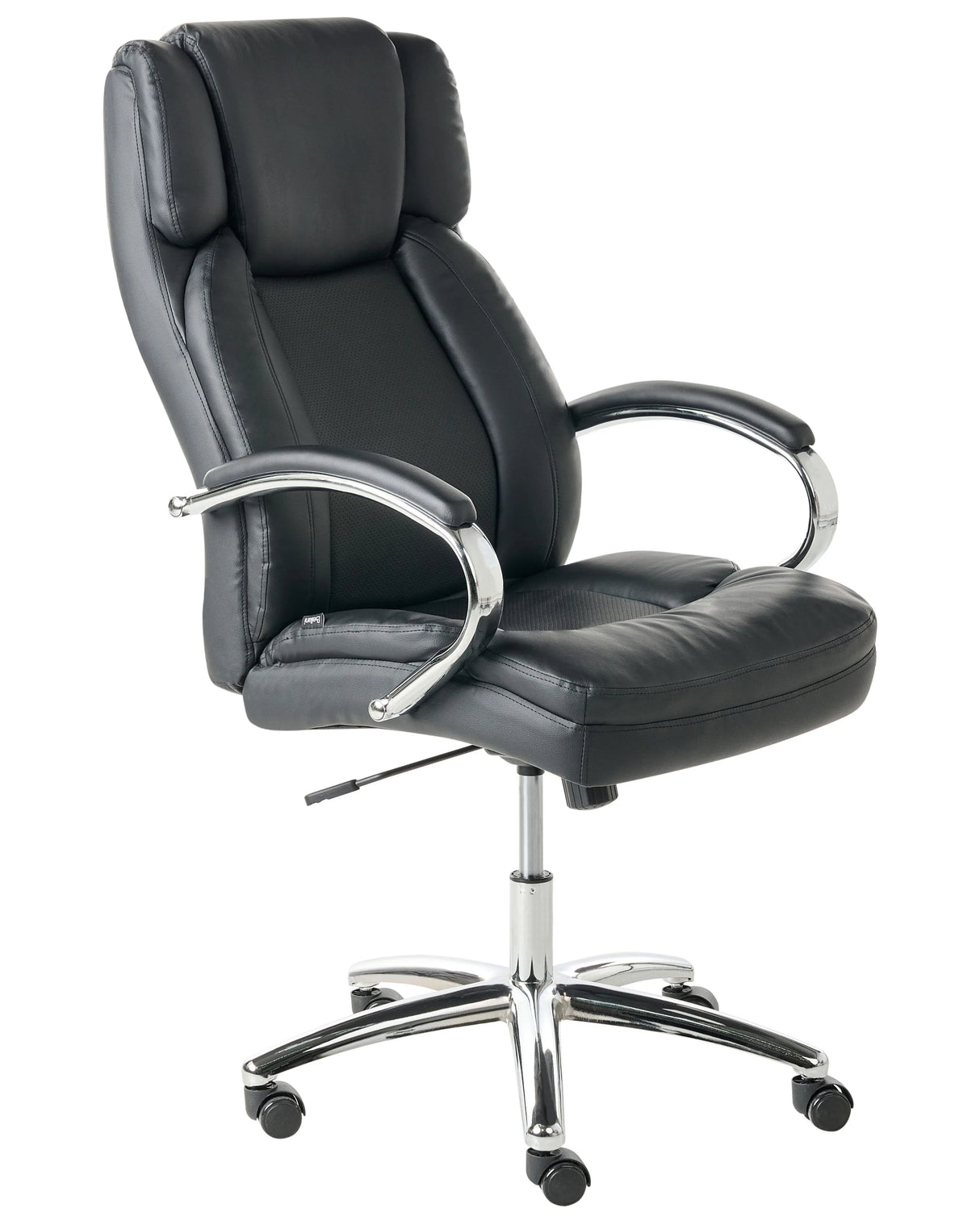 Executive Office Chair Black Faux Leather Upholstery Seat Height Adjustment Titl Swivel Padding Beliani