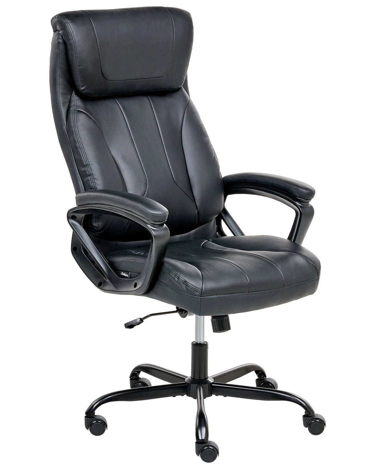 Executive Office Chair Black Faux Leather Upholstery Seat Height Adjustment Titl Swivel Padding Beliani