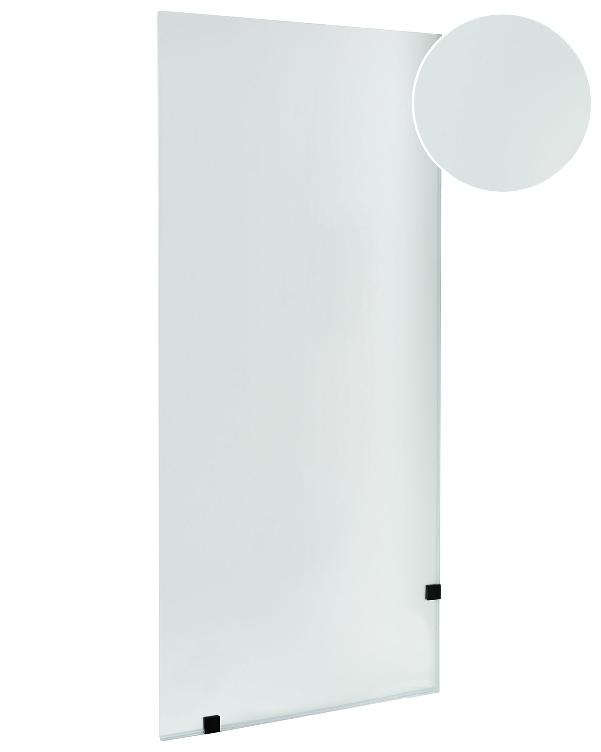 Shower Screen Black Tempered Glass Aluminium Frame 90 x 195 cm Walk In Wet Room Bathroom Shower Beliani