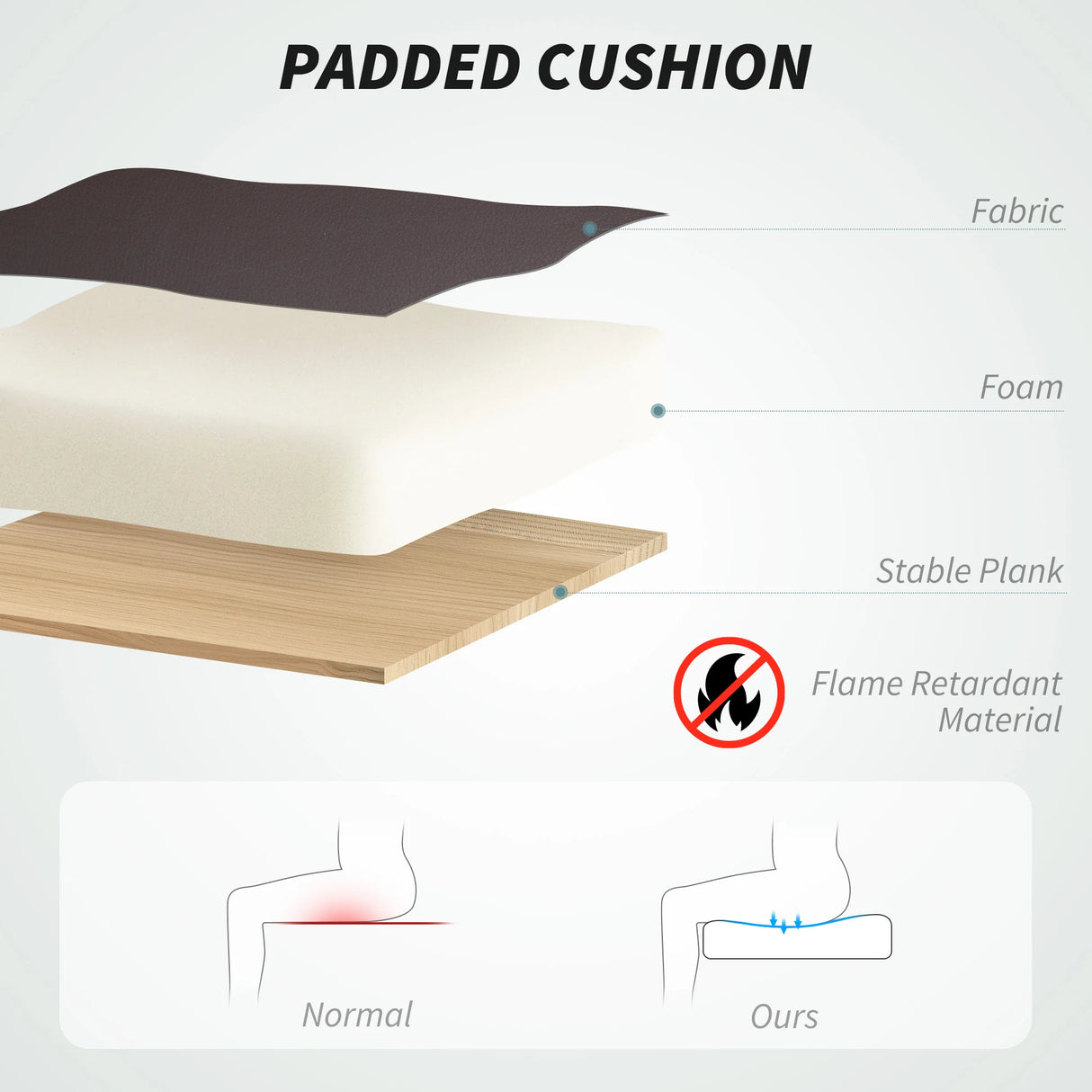 HOMCOM Executive Office Chair with 6-point Massage and Heat - Dark Brown