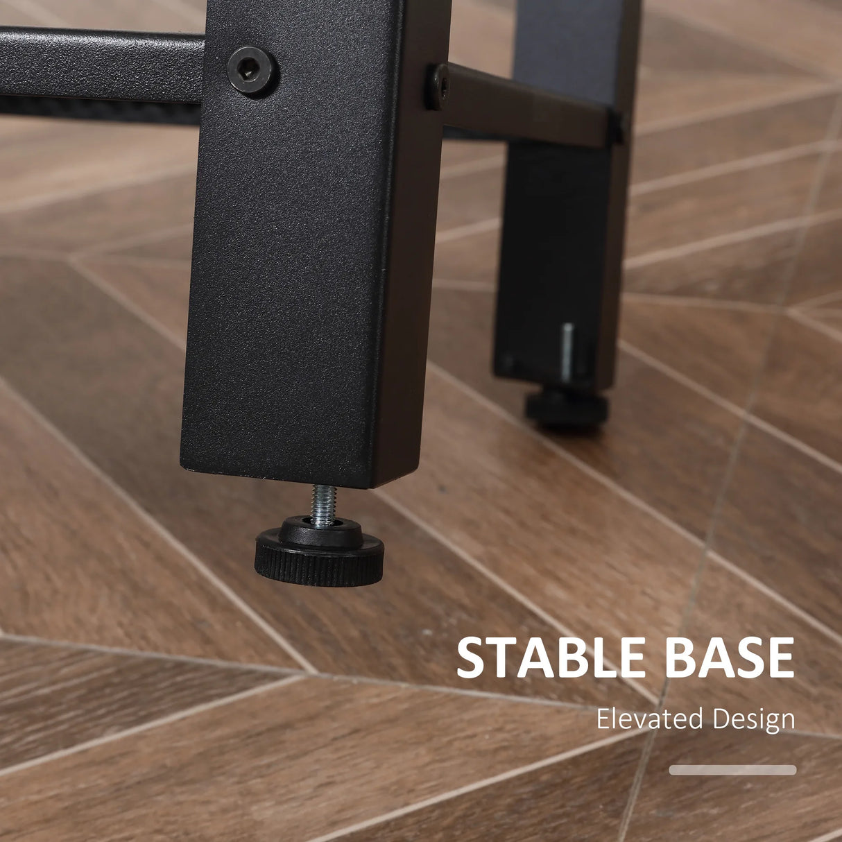 HOMCOM Tall Side Table Set of 2 with 3 Layer, 2 Shelves Storage Display Industrial-Style, Metal Frame, Bedside End Table for Living Room Bedroom, Oak and Black