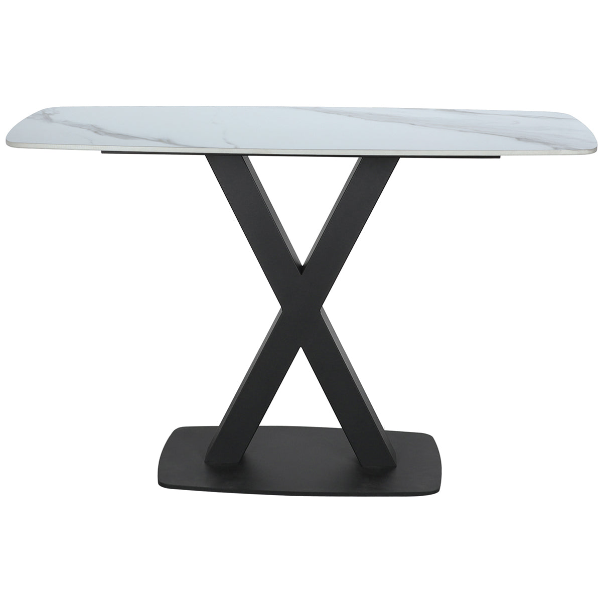 Console Table - In White Stone