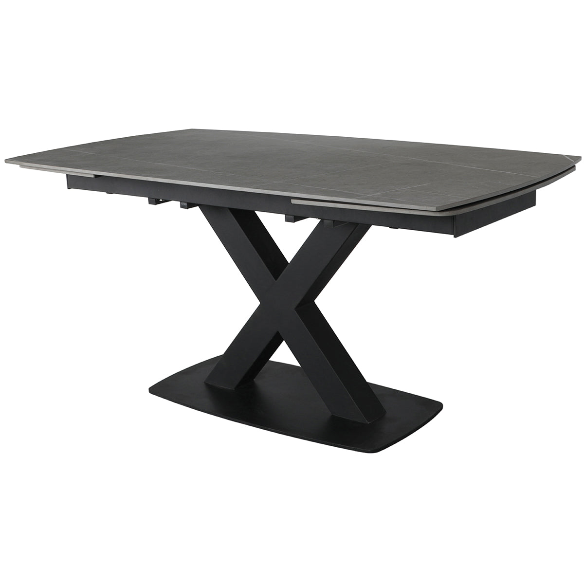 Large Extending Dining Table 160-240cm - In Grey Stone