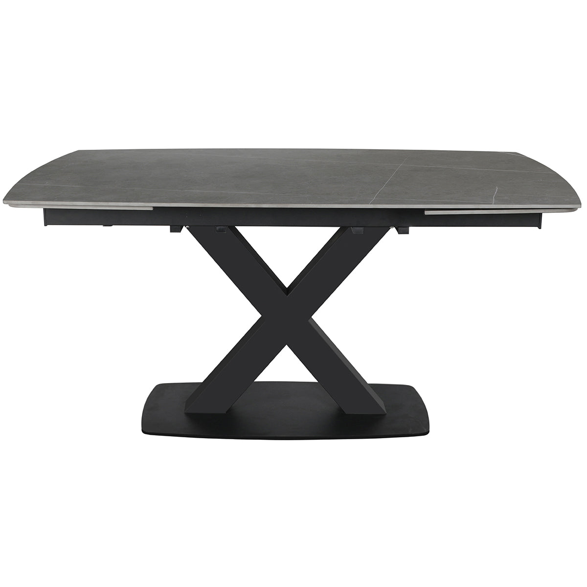 Large Extending Dining Table 160-240cm - In Grey Stone