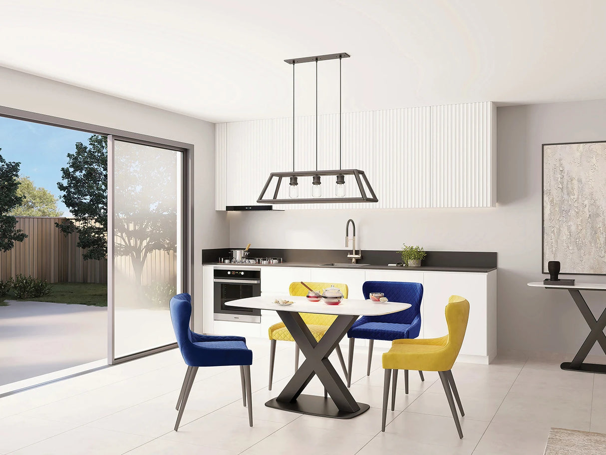 Medium Extending Dining Table 140-200cm - In White Stone