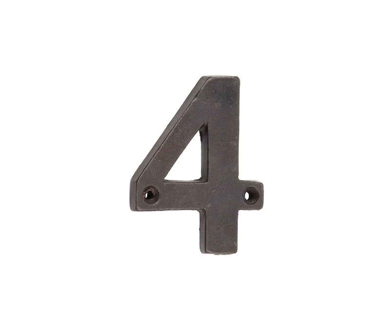 Valley Forge Door Numerals Beeswax No. 4
