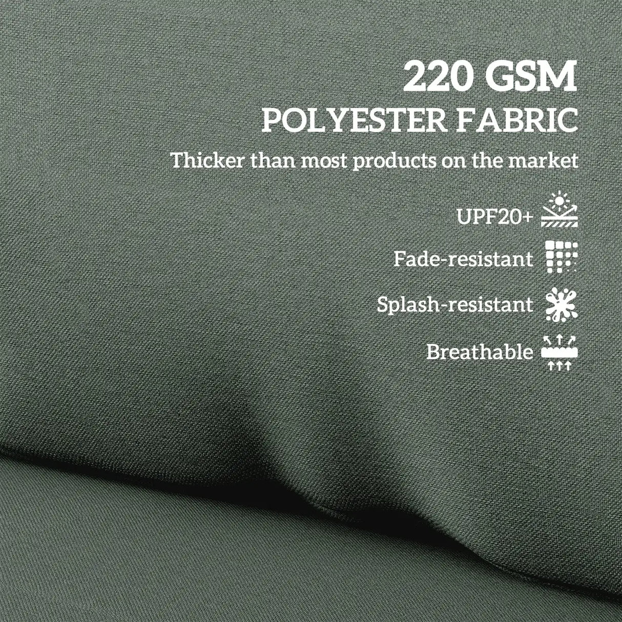 Outsunny Two Piece Seat Pallet and Back Cushions - Charcoal Grey