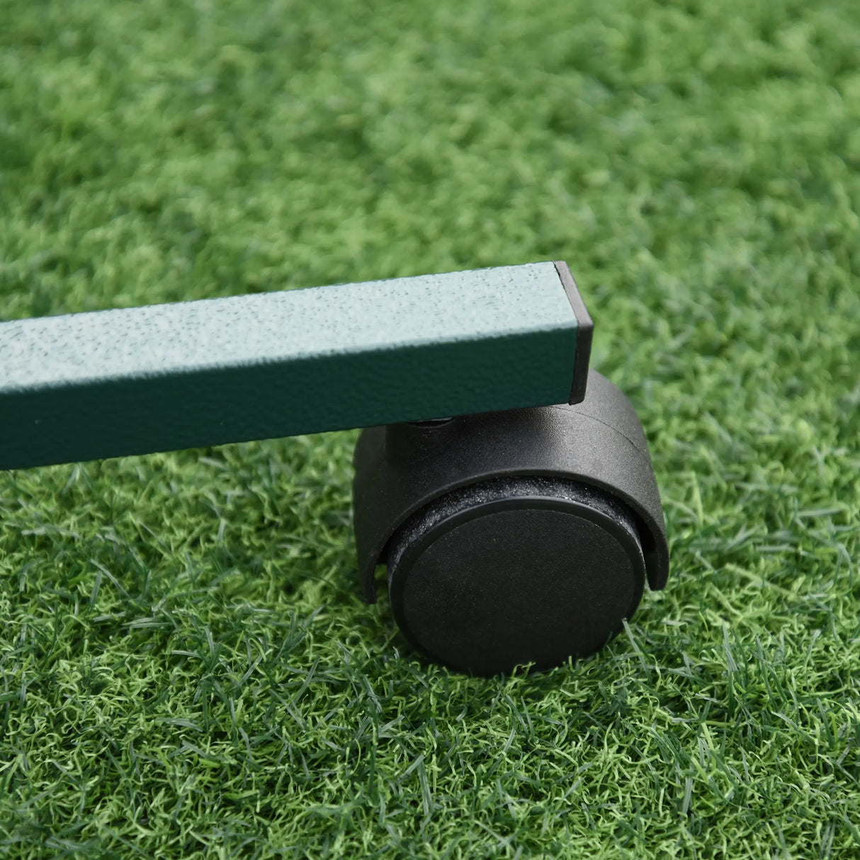 PawHut Bird Perch Stand with Four Wheels, Feeding Bowls, for Small, Medium Birds, Green