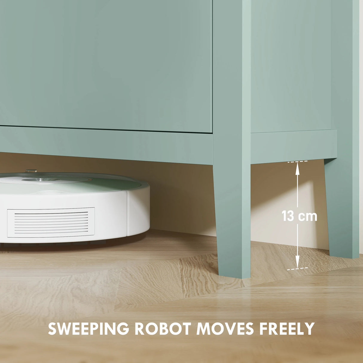 HOMCOM Modern Four-Drawer Shoe Cabinet - Green