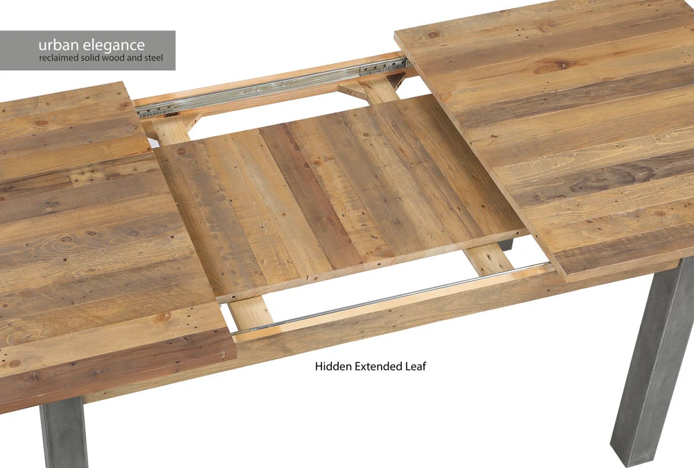 Urban Elegance - Reclaimed Extending Dining Table