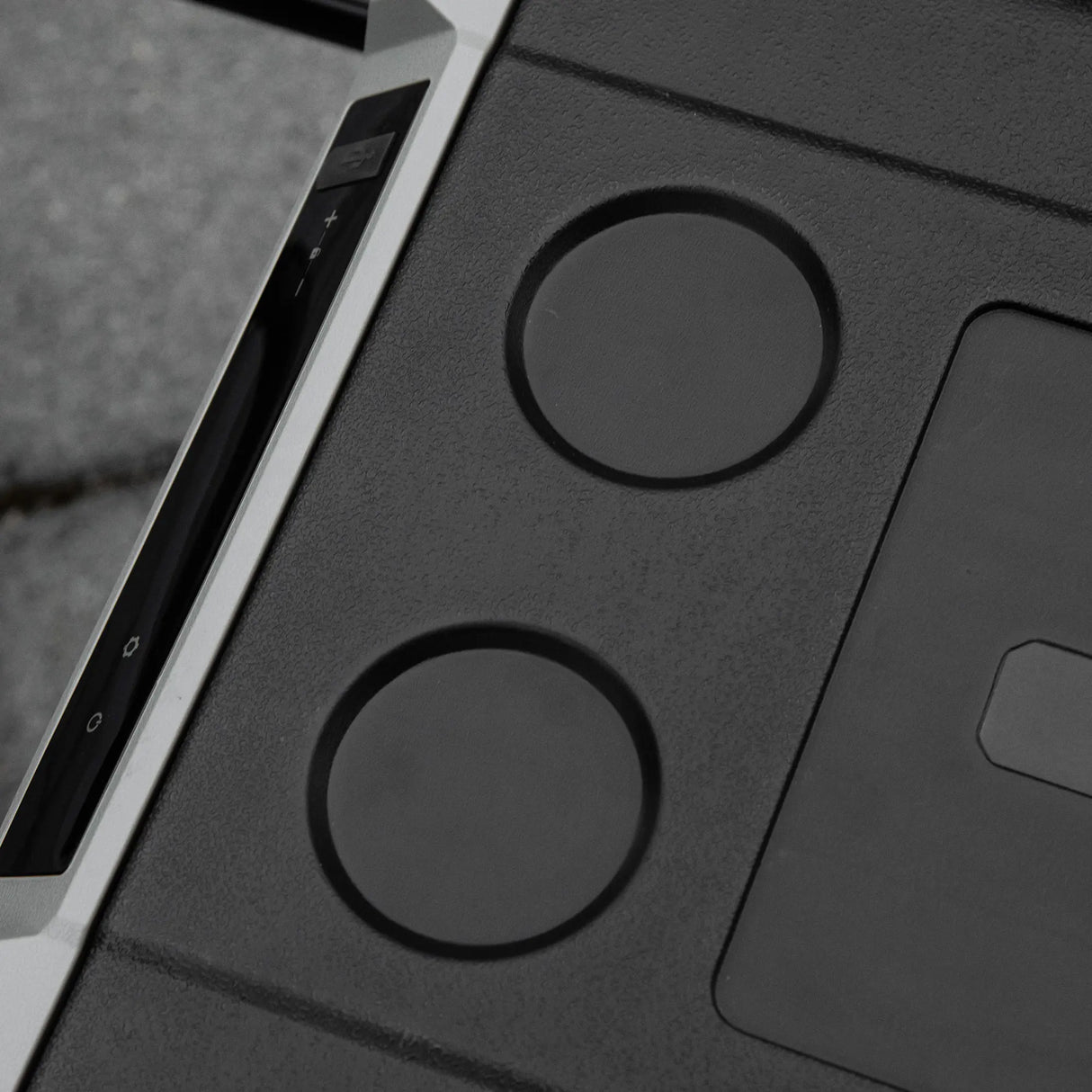 Outsunny 50L Car Refrigerator, Portable Compressor Cooler Box, Fridge Freezer w/ Inner LED Light, Foldable Handles, Cup Holders, 12/24V DC and 110-240V AC for Campervan RV Boat Travel Down to -20