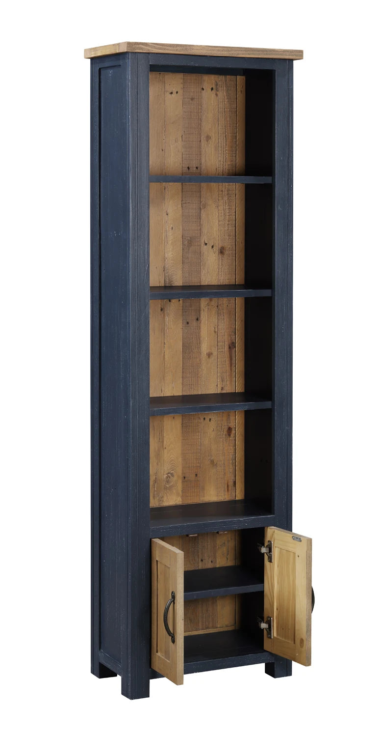 Splash of Blue - Narrow Bookcase