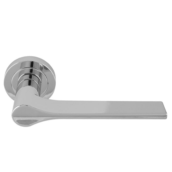 VELA LEVER ON CONCEALED FIX ROUND ROSE CRO (POLISHED CHROME) - POLISHED CHROME - PAIR